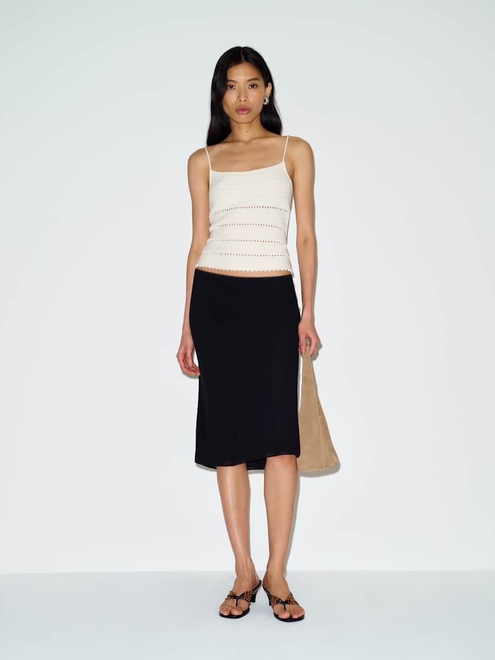 Reformation Layla Knee Skirt